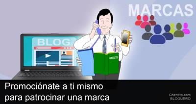 Promociónate a ti mismo para patrocinar una marca