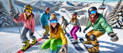 Equipo de deportes de invierno y 6 islas donde practicarlos