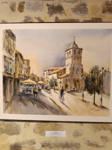 Certamen pintura rápida en Aguilar de Campoo