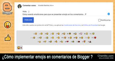 Cómo implementar emojis en comentarios Blogger