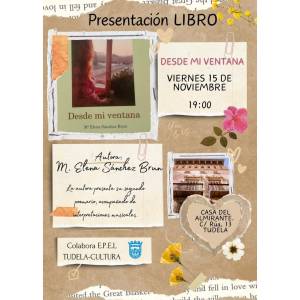 Presentación de mi nuevo poemario y el 15 de noviembre, a las 7, en la Casa del Almirante, en Tudela