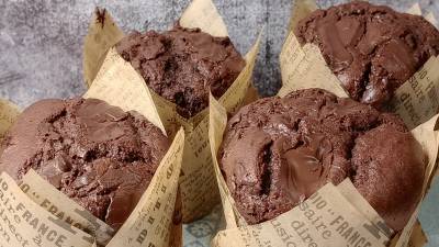 Muffins de chocolate