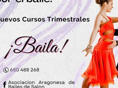 Nuevos cursos de baile. Asociación aragonesa de bailes de salón