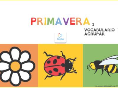 Vocabulario de primavera tinytap