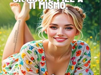 Si quieres ser feliz vive siéndote fiel a ti mismo. Bonito domingo