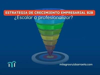 Estrategia de crecimiento empresarial B2B ¿Escalar o profesionalizar? - Milagros Ruiz Barroeta - Consultora…