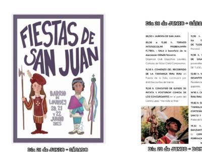 Fiestas de san juan tudela 2025  barrio de lourdes