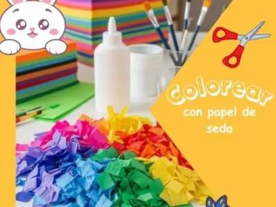 Mosaico de papel de seda