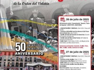 50 aniversario de la concentración 'Navarra, Tierra de Gigantes', lo que todos en Tudela conocemos como la…