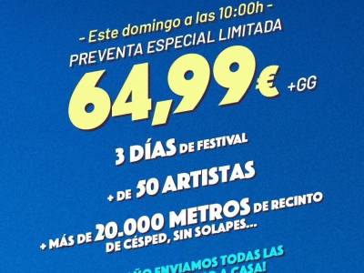 Ya a la venta desde el domingo los abonos del Low Festival 2026 a precio reducido