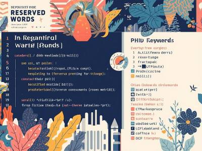 A little gift: infographic of reserved words in PHP