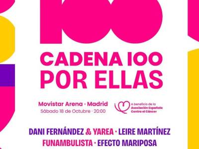 Entradas CADENA 100 Por Ellas 2025 en Madrid – ¡A la venta desde mañana!