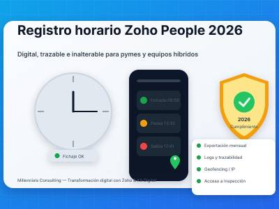Registro horario Zoho People: guía 2026 para empresas