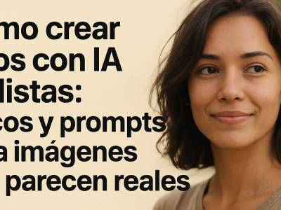 Cómo crear fotos con IA realistas: trucos y prompts para imágenes que parecen reales
