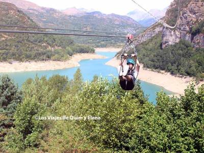 Tirolina Valle del Tena en Huesca