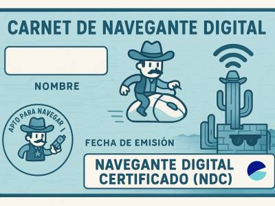 Explorando el salvaje oeste digital, el carnet de navegante + Infografía