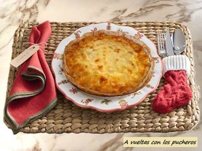 Quiche de puerro y bacon