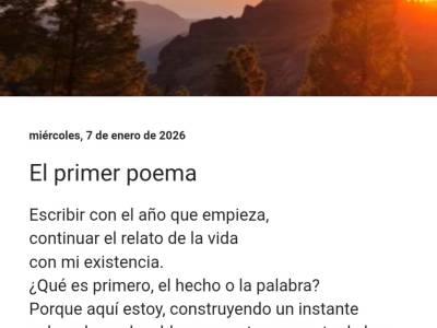 El primer poema