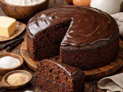 Bizcocho de chocolate fácil y esponjoso