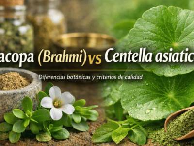 Bacopa monnieri (Brahmi) vs Centella asiatica: diferencias