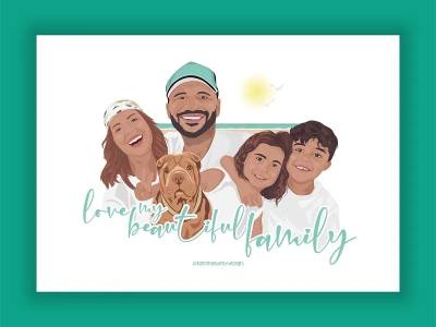 Ilustraciones familiares personalizadas – Crea recuerdos únicos