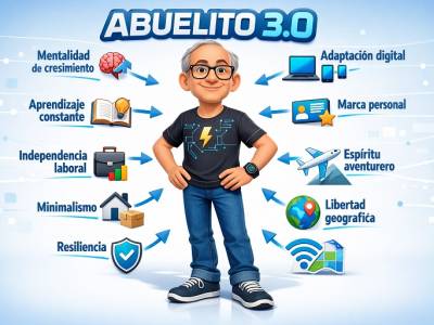 La vida para mayores de 50, Abuelito 3.0 + Infografía