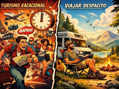Viajar despacito frente al turismo vacacional