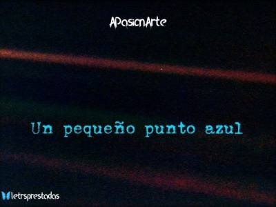 APasionArte: Un pequeño punto azul