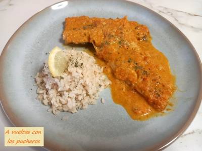 Pescadilla al curry en microondas