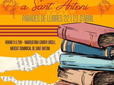 Celebra el Sant Jordi al Mercat Dominical de Sant Antoni