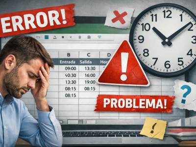 Control horario en Excel: problemas y alternativas (2026) - Control horario online
