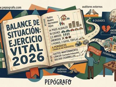Balance de una vida 14 pisos 18 coches y 6 periódicos