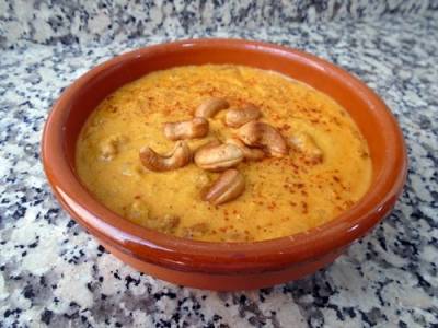 Kaju curry o curry de anacardos