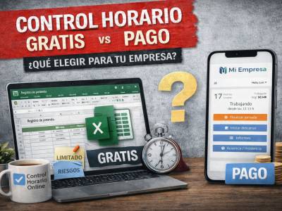 Control horario gratis vs de pago: ¿qué opción elegir en 2026?