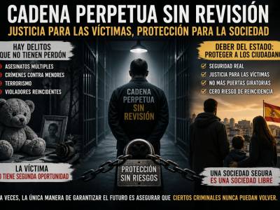Cadena perpetua sin revisión en España: una necesidad incómoda para proteger a la sociedad