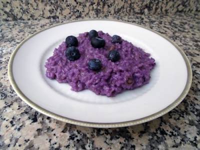Risotto de arándanos