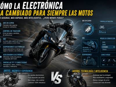 Cómo la electrónica ha cambiado para siempre las motos: de máquinas salvajes a ordenadores sobre ruedas