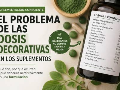 El problema de las dosis decorativas en los suplementos | Qué mirar realmente