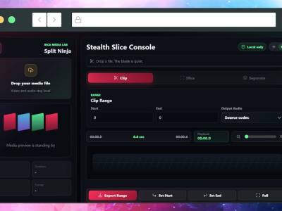 Editar audio y vídeo en privado desde el navegador