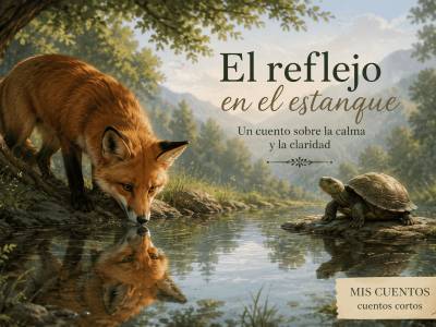 El reflejo en el estanque | Un cuento corto sobre la calma y la claridad