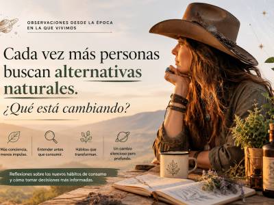 Cada vez más personas buscan alternativas naturales: ¿qué está cambiando?
