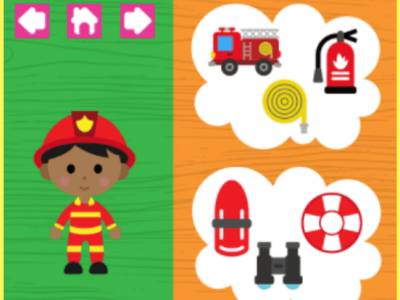Juego de profesiones para niños, vídeos e imprimibles