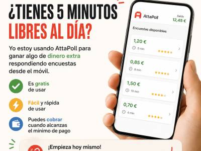 AttaPoll: Cómo ganar dinero extra respondiendo encuestas desde tu móvil