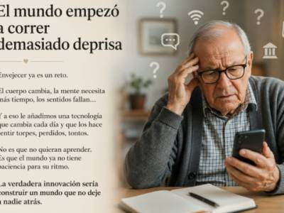 La brecha digital y las personas mayores: cuando el mundo empezó a correr demasiado deprisa