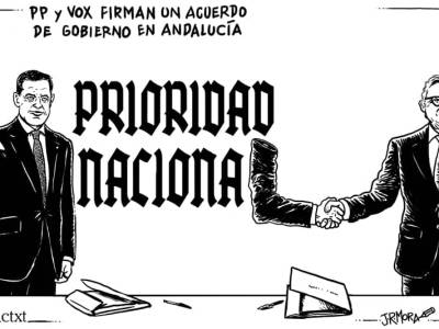PP y Vox firman un acuerdo de gobierno en Andalucía