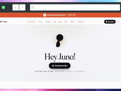 Transcripción local en Mac: Juno escribe mientras hablas
