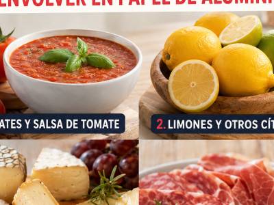 4 alimentos que nunca deberías envolver en papel de aluminio