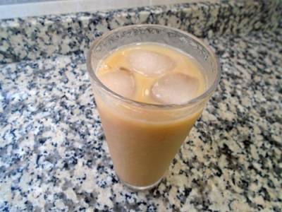 Iced latte o café con leche frío