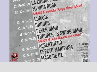 El Rock N' Blues Festival 2026 publica los horarios oficiales de su decimoquinta edición en Don Benito…