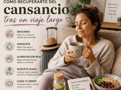 Cómo recuperarte del cansancio tras un viaje largo